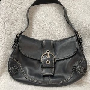Coach black handbag great condition